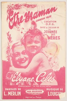 Louiguy ; Louis Merlin ; Elyane Célis ; Paul Beuscher chanson petit format 1943 1966.203.15 Photo