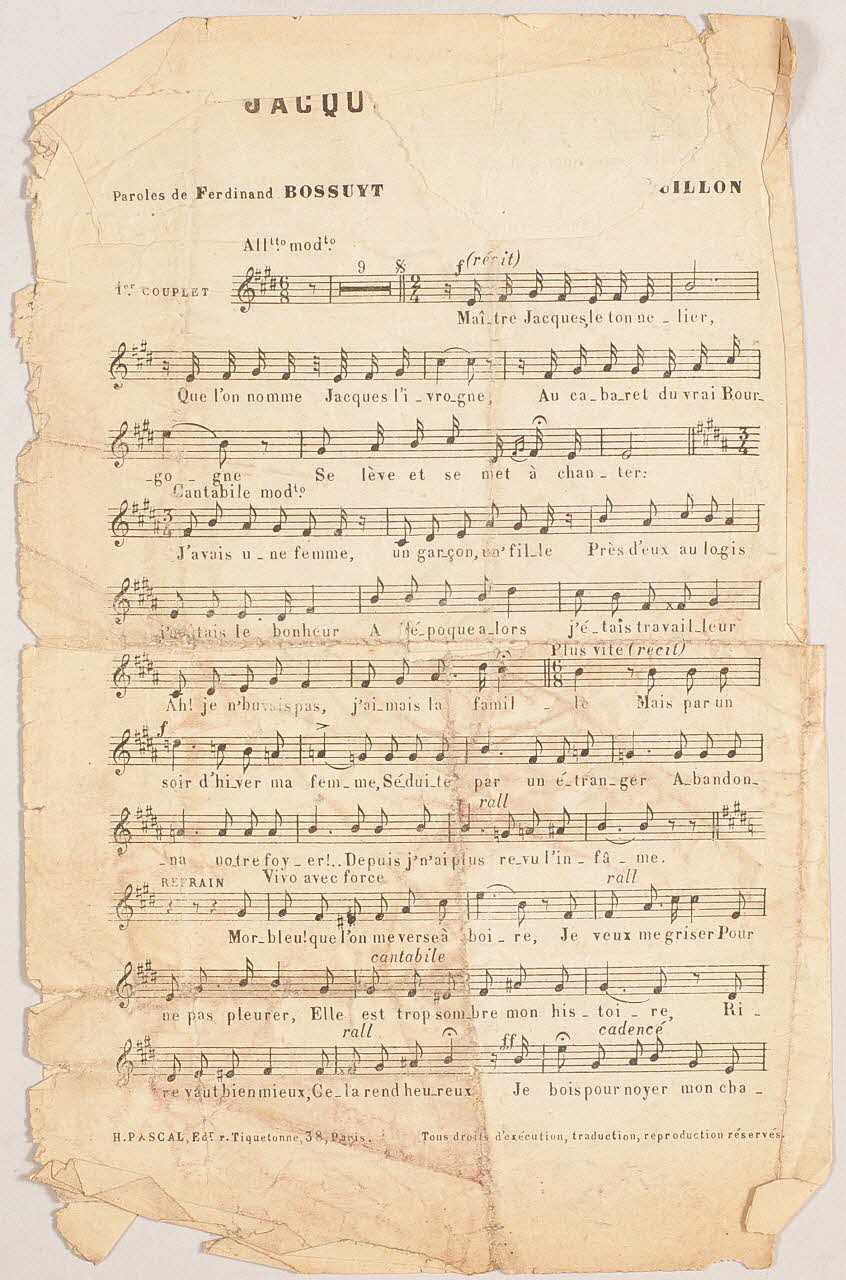 chanson petit format 1966.203.51 Photo