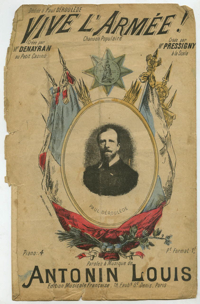 Antonin Louis ; Denayran ; Edition Musicale Française; chanson petit format 1914-1918 1966.203.64 Photo