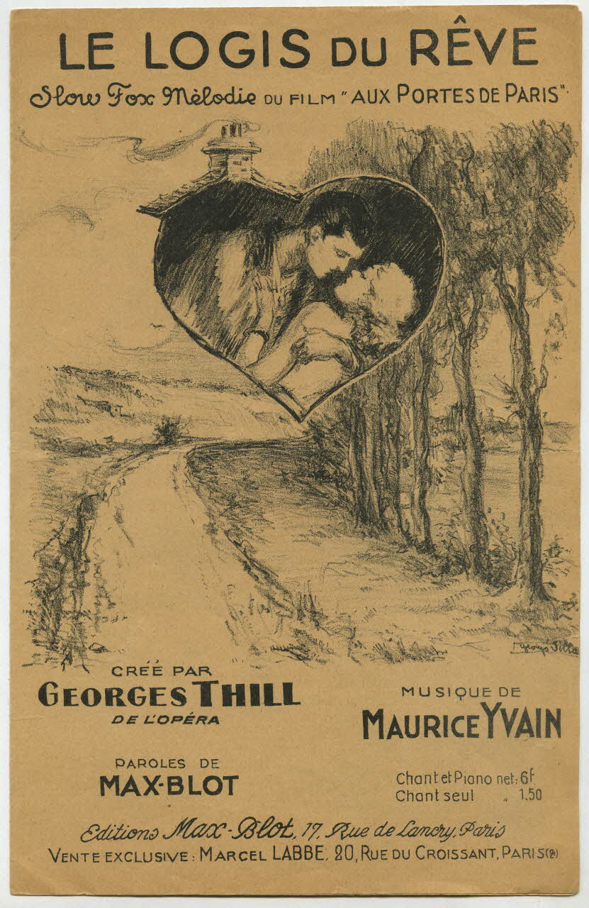 Maurice Yvain ; Max Blot ; Georges Thill chanson petit format 1935 1966.204.2 Photo