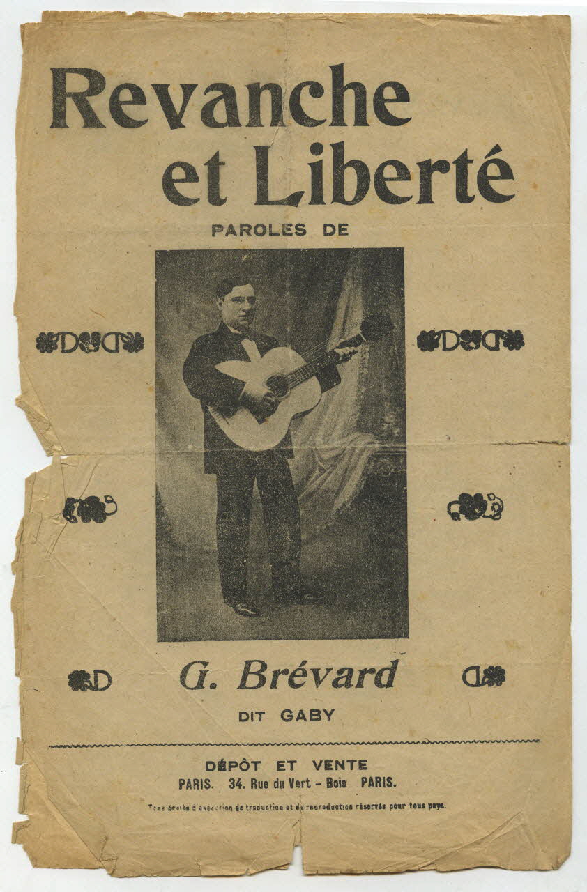 chanson petit format 1967.179.112 Photo