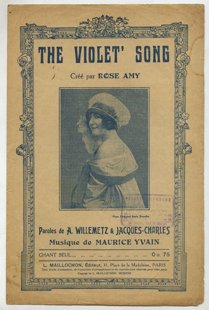 chanson petit format 1967.179.115 Photo