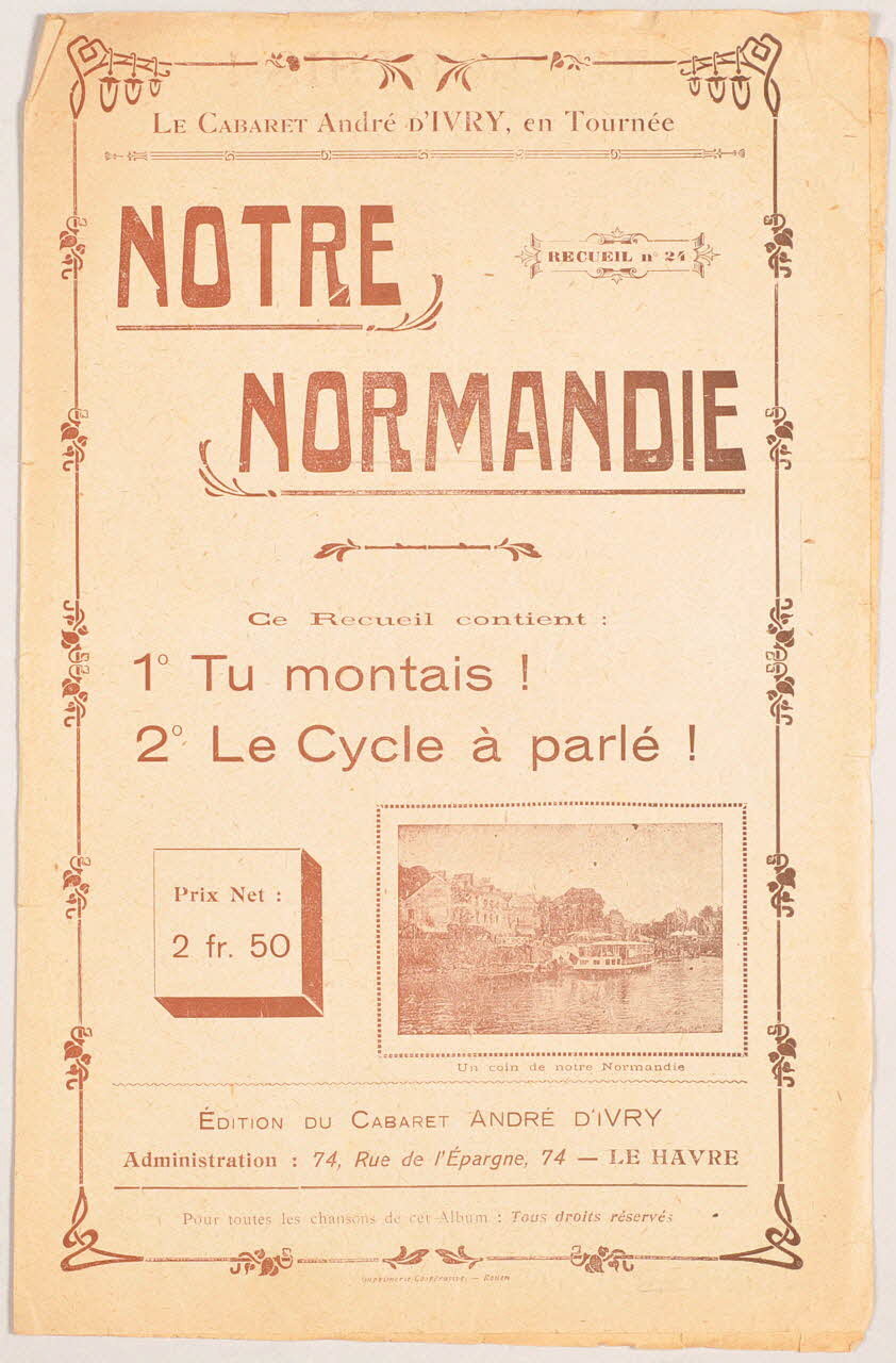 chanson petit format 1967.179.117 Photo