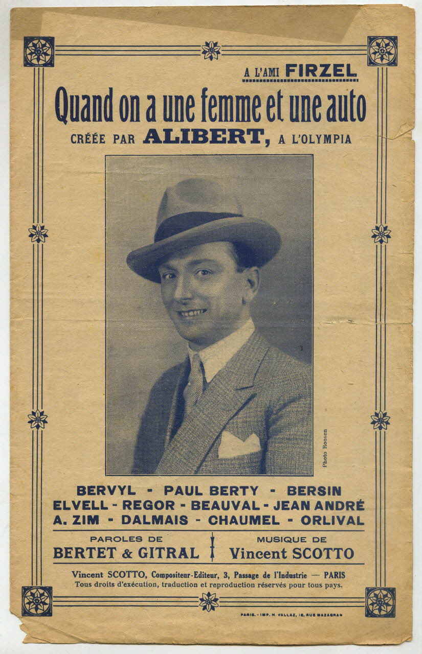 chanson petit format 1967.179.122 Photo