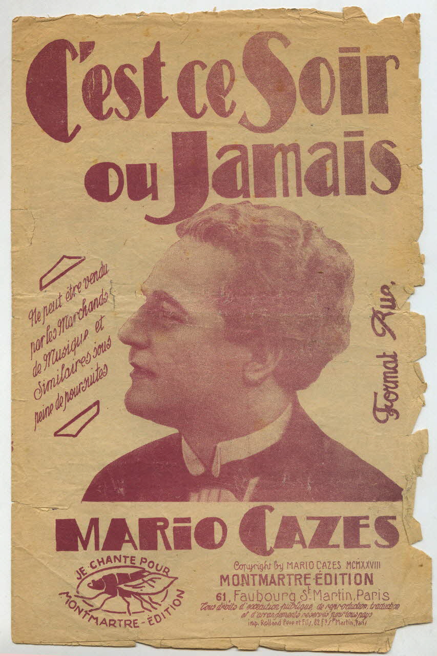 chanson petit format 1967.179.136.1 Photo