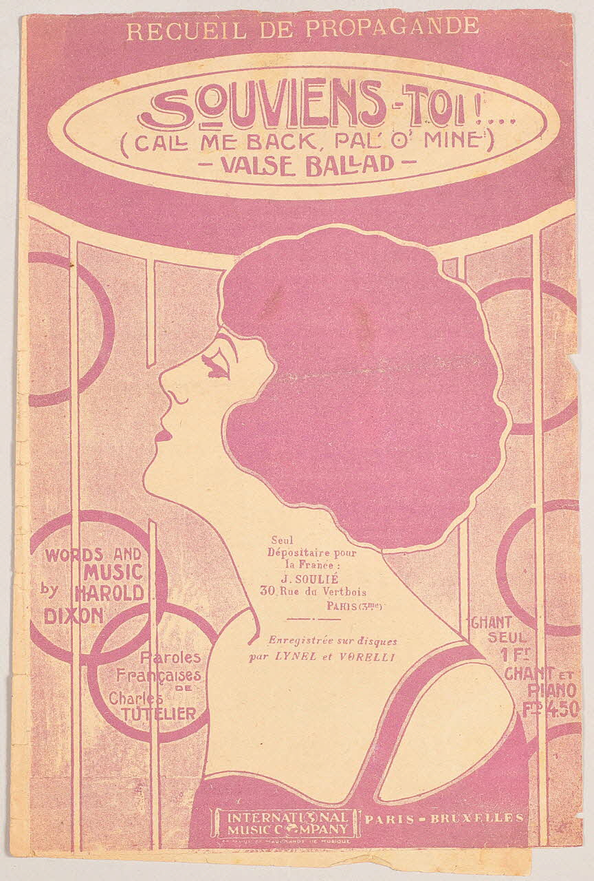 partition de musique petit format 1967.179.157.3 Photo