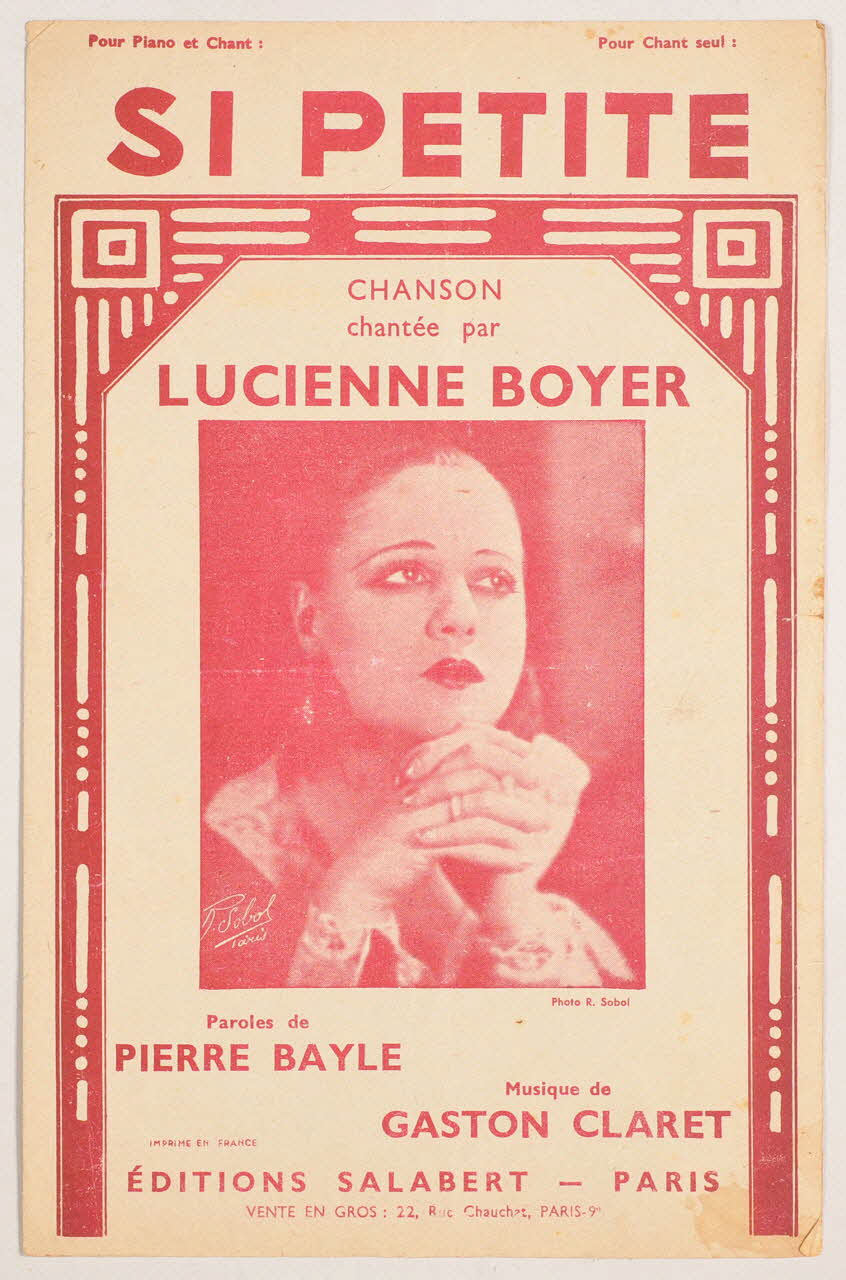 chanson petit format 1967.179.89 Photo