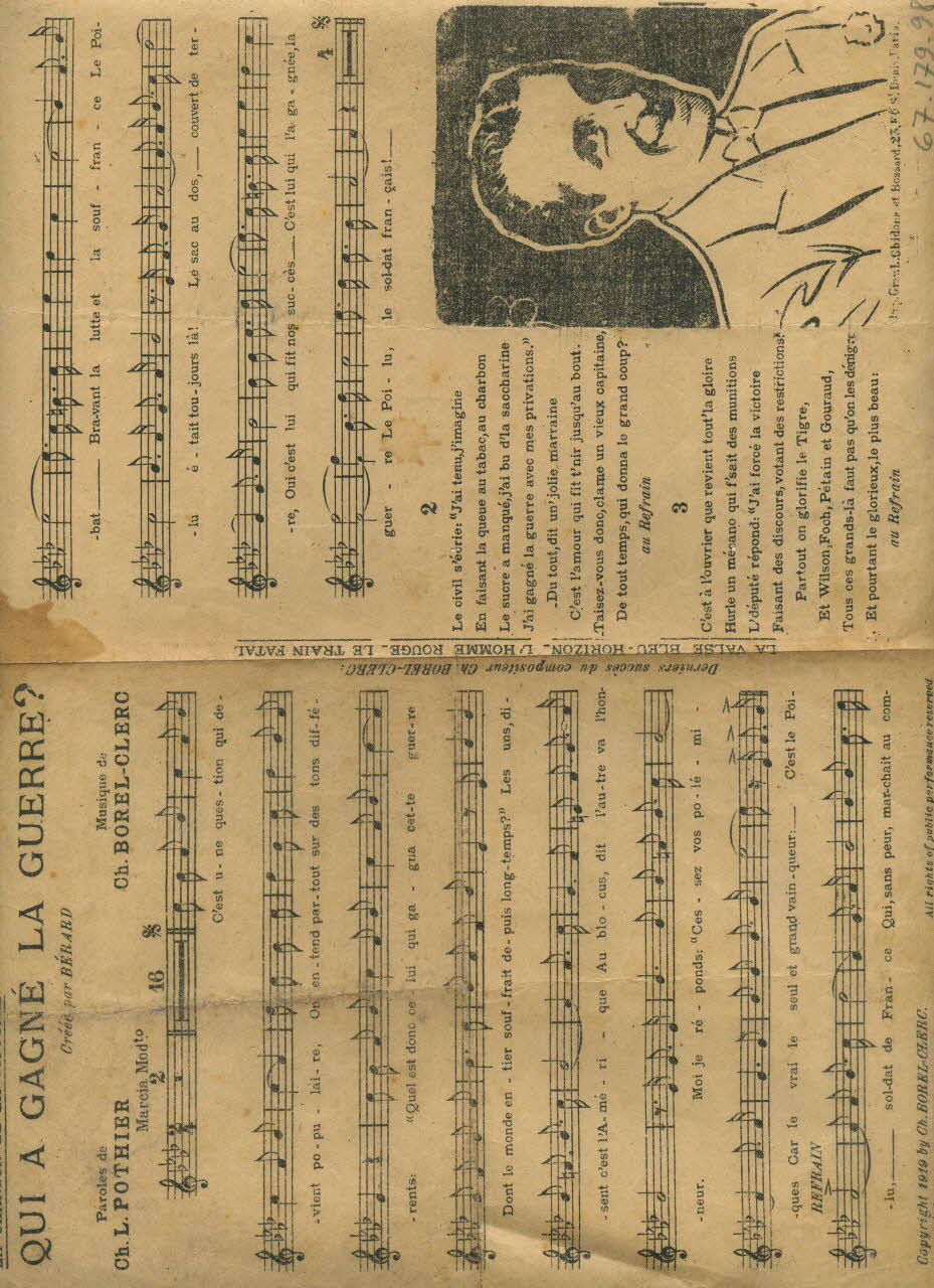 chanson petit format 1967.179.98 Photo