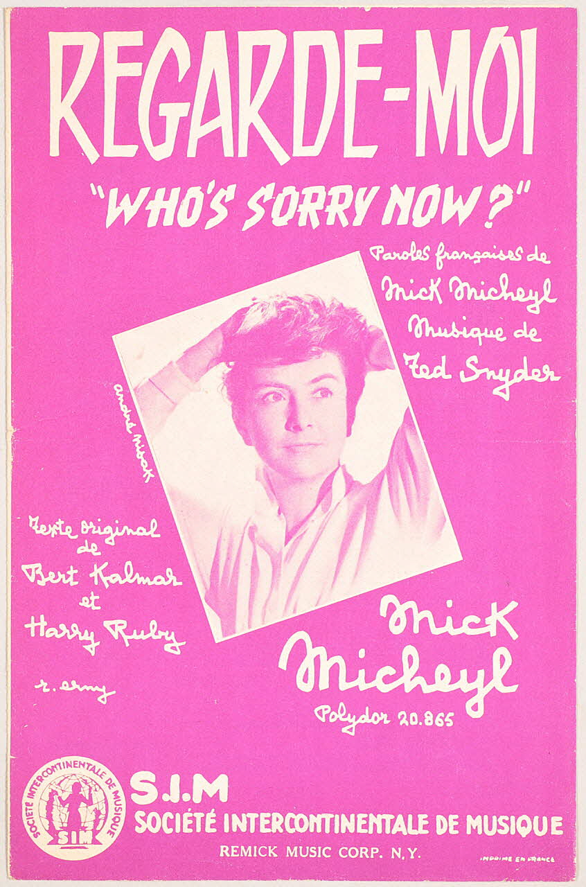 partition de musique petit format 1968.104.2 Photo