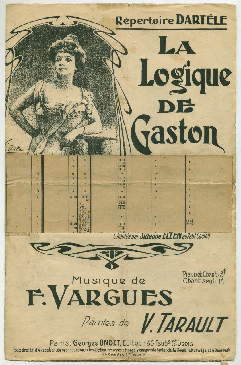 chanson petit format 1965.183.40 Photo