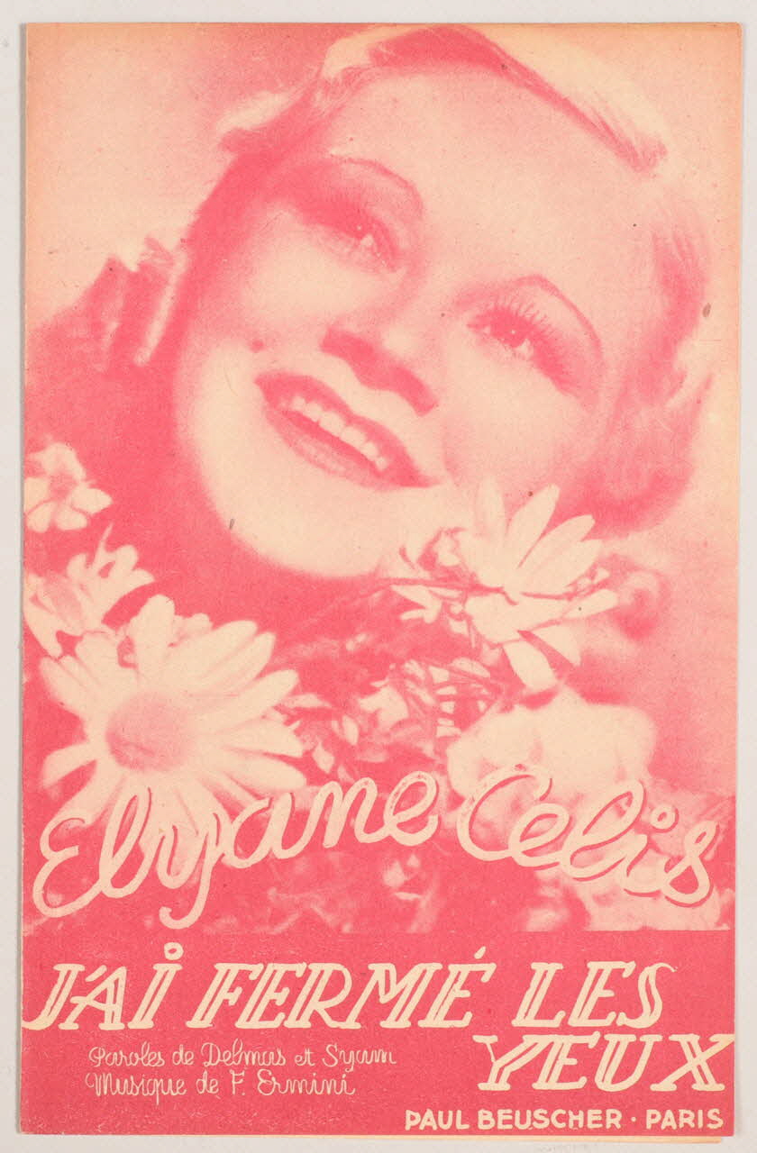 Delmas ; Syam ; F Ermini ; Elyane Célis ; Paul Beuscher chanson petit format 1940 1969.88.101 Photo