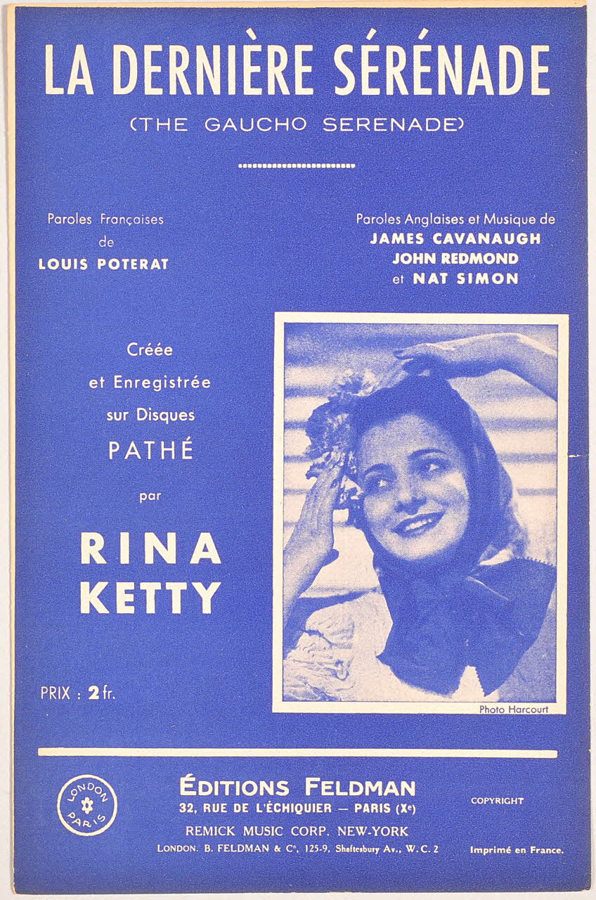 chanson petit format 1969.88.1013 Photo