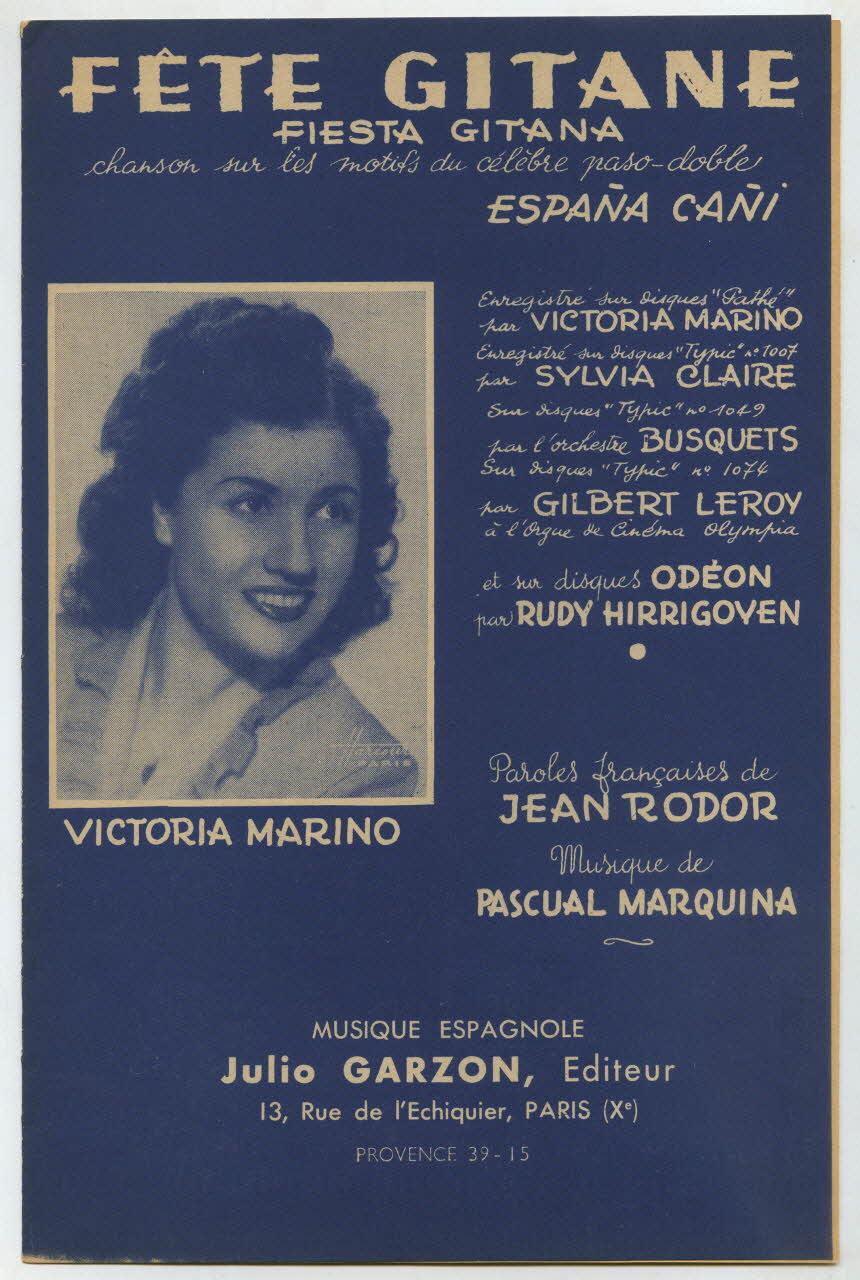 chanson petit format 1969.88.1038 Photo