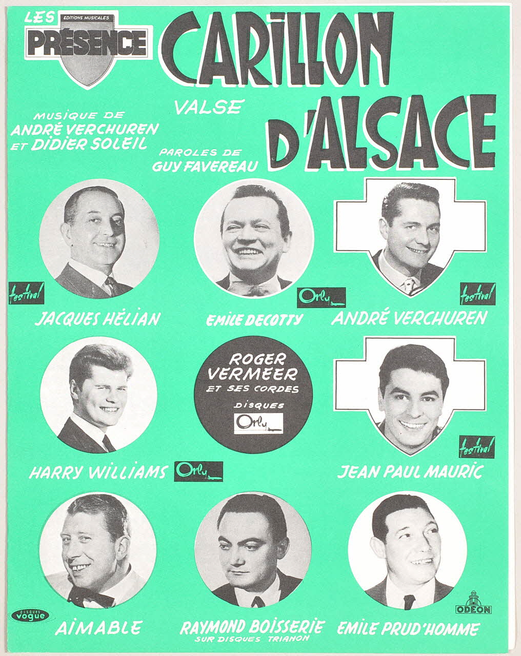 partition de musique Carillon d'Alsace 1969.88.1083 Photo