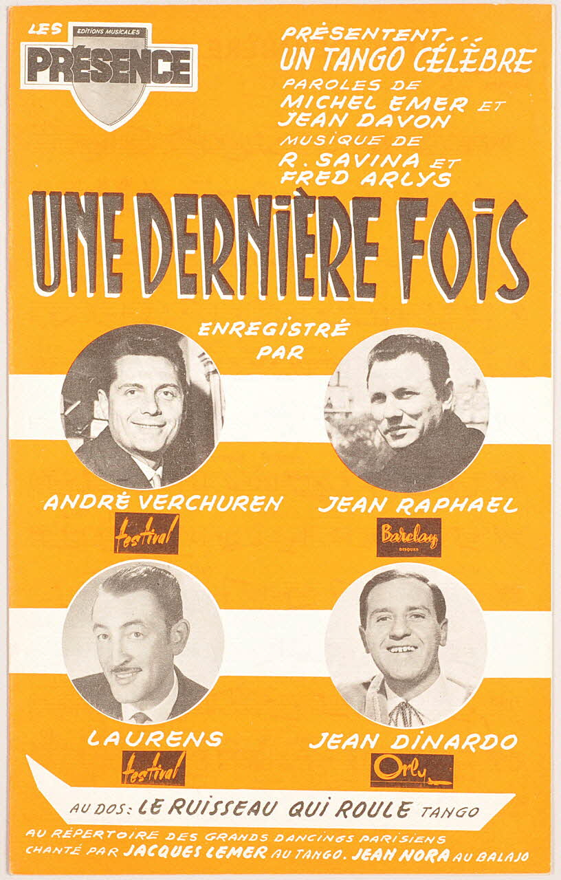chanson petit format 1969.88.1084 Photo