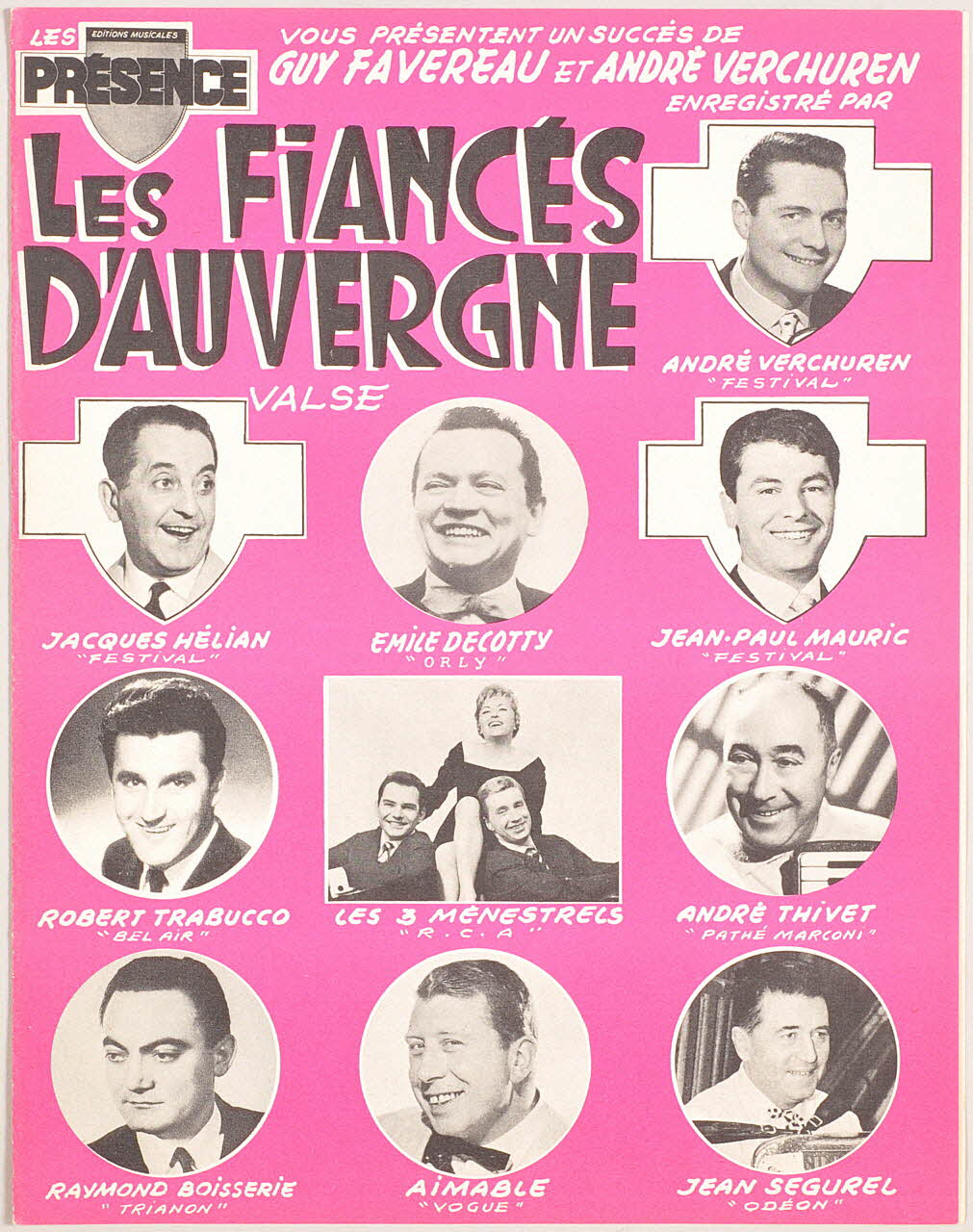 partition de musique Les fiancés d'Auvergne 1969.88.1085 Photo