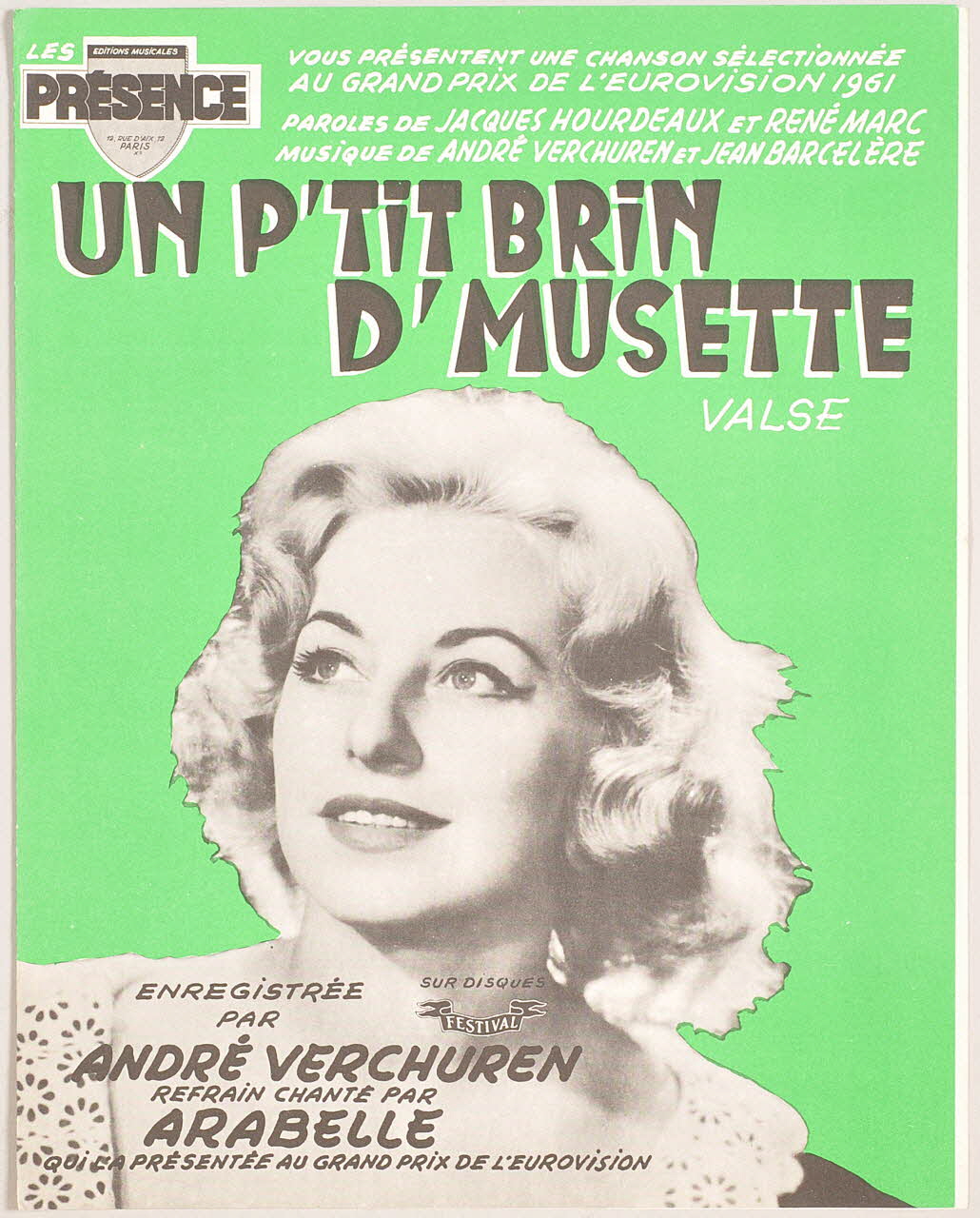 chanson petit format 1969.88.1090 Photo