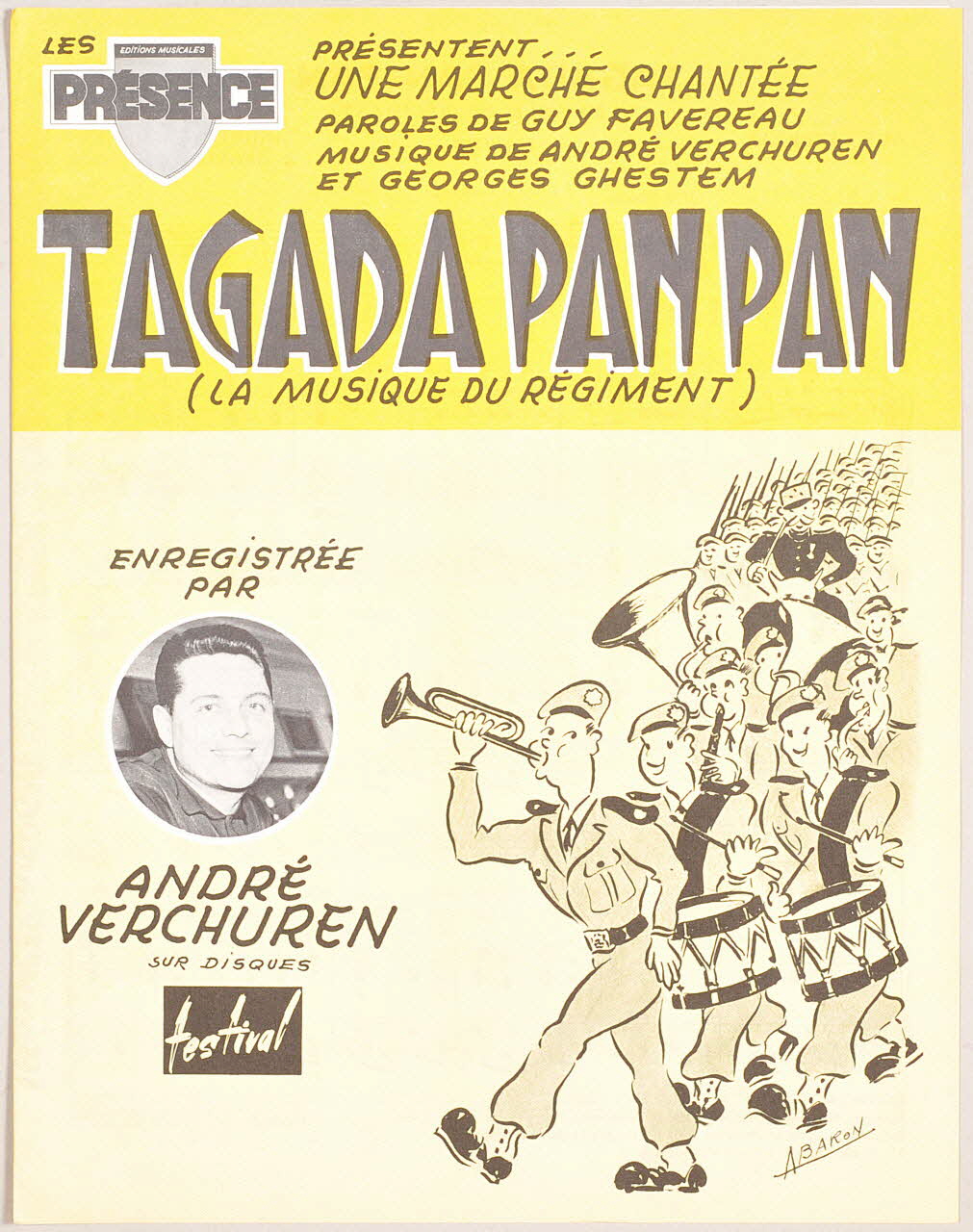 partition de musique Tagada Pan Pan 1969.88.1091 Photo