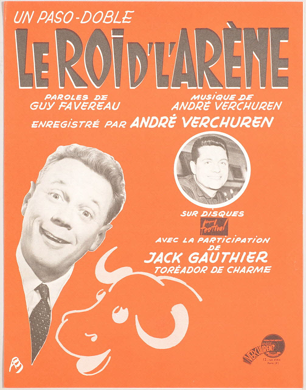 partition de musique Le roi d'l'arène 1969.88.1095 Photo