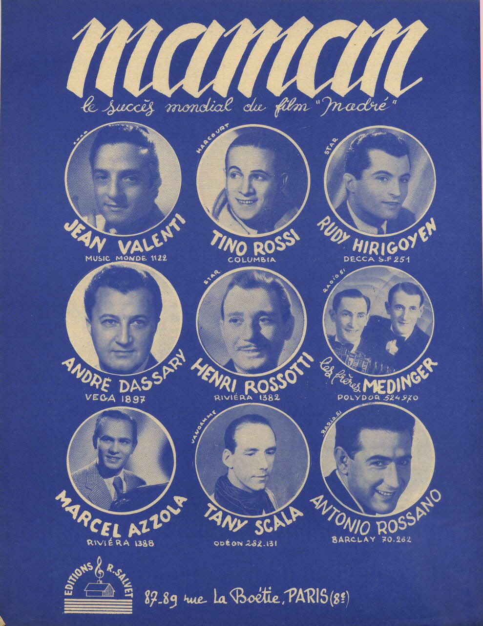 chanson petit format 1969.88.1411 Photo