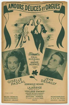 Paul Misraki ; André Hornez ; Giselle Pascal ; Jean Desailly ; Dominique Nohain ; Lajarrige ; Laroche, (S.A.); ; Imperia, Editions; ; Rayven Music Inc; ; Belgo Mondial; ; Mondia Music; chanson petit format Île-de-France, France 1946 1969.88.1493  Photo
