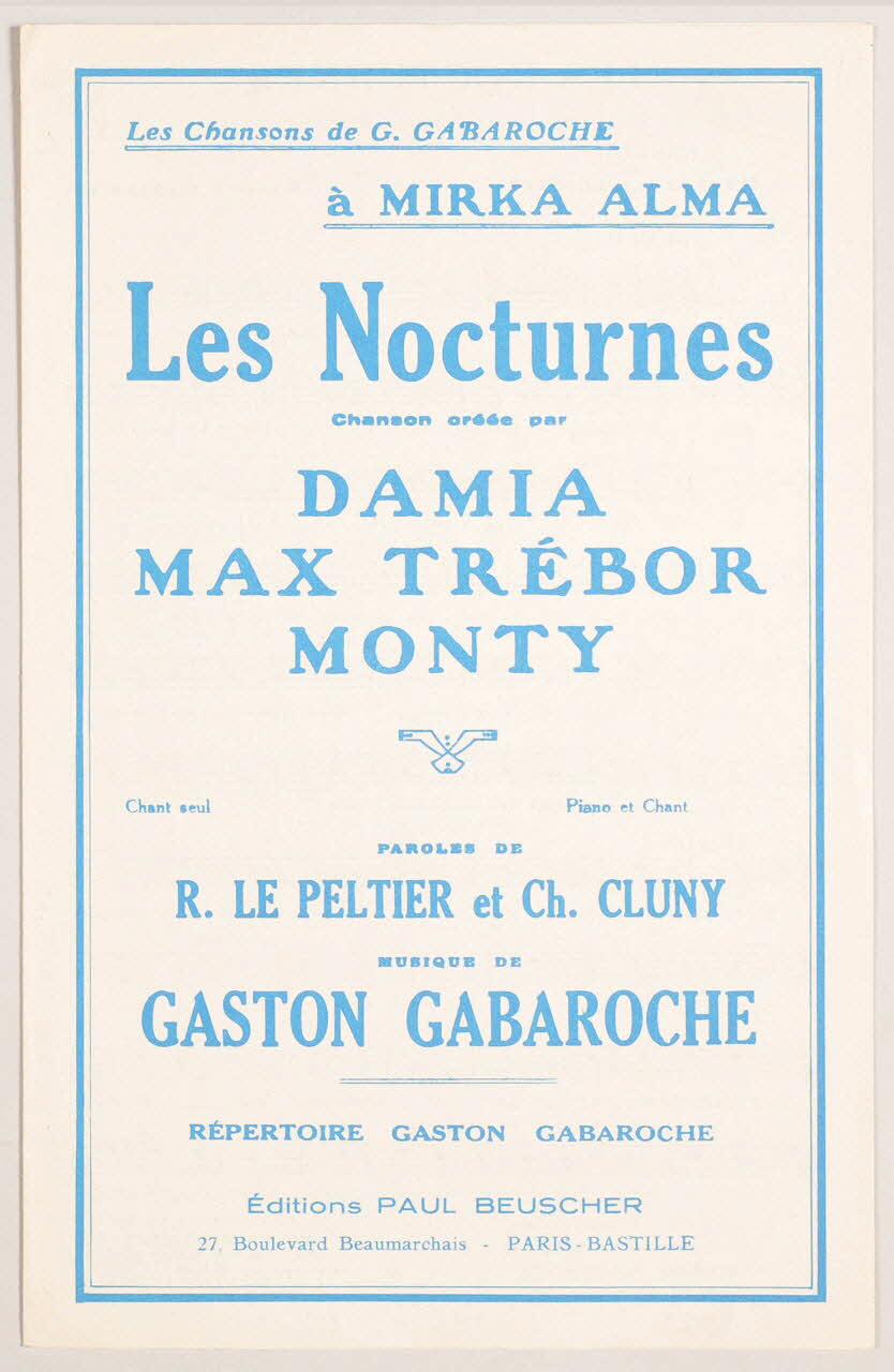 chanson petit format 1969.88.154 Photo