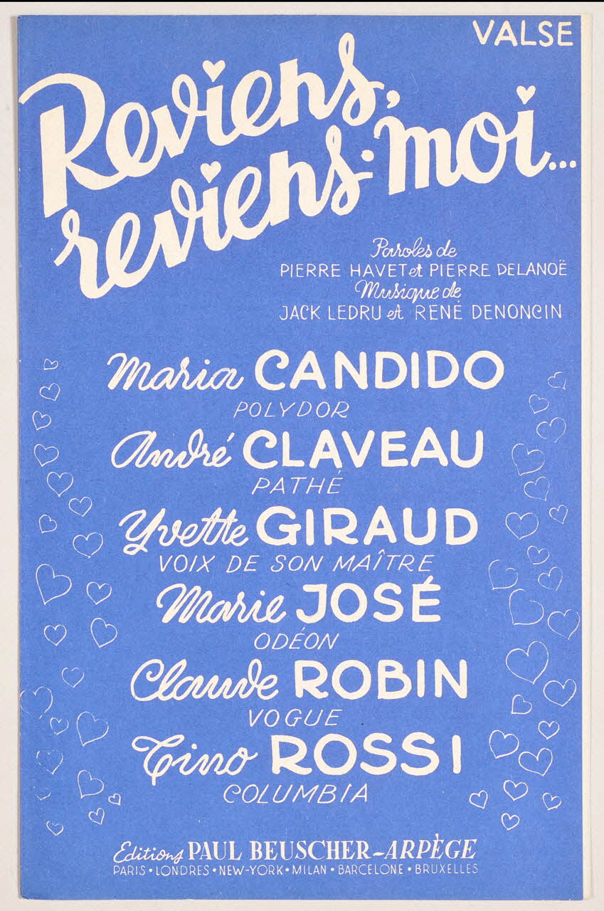 chanson petit format 1969.88.178 Photo