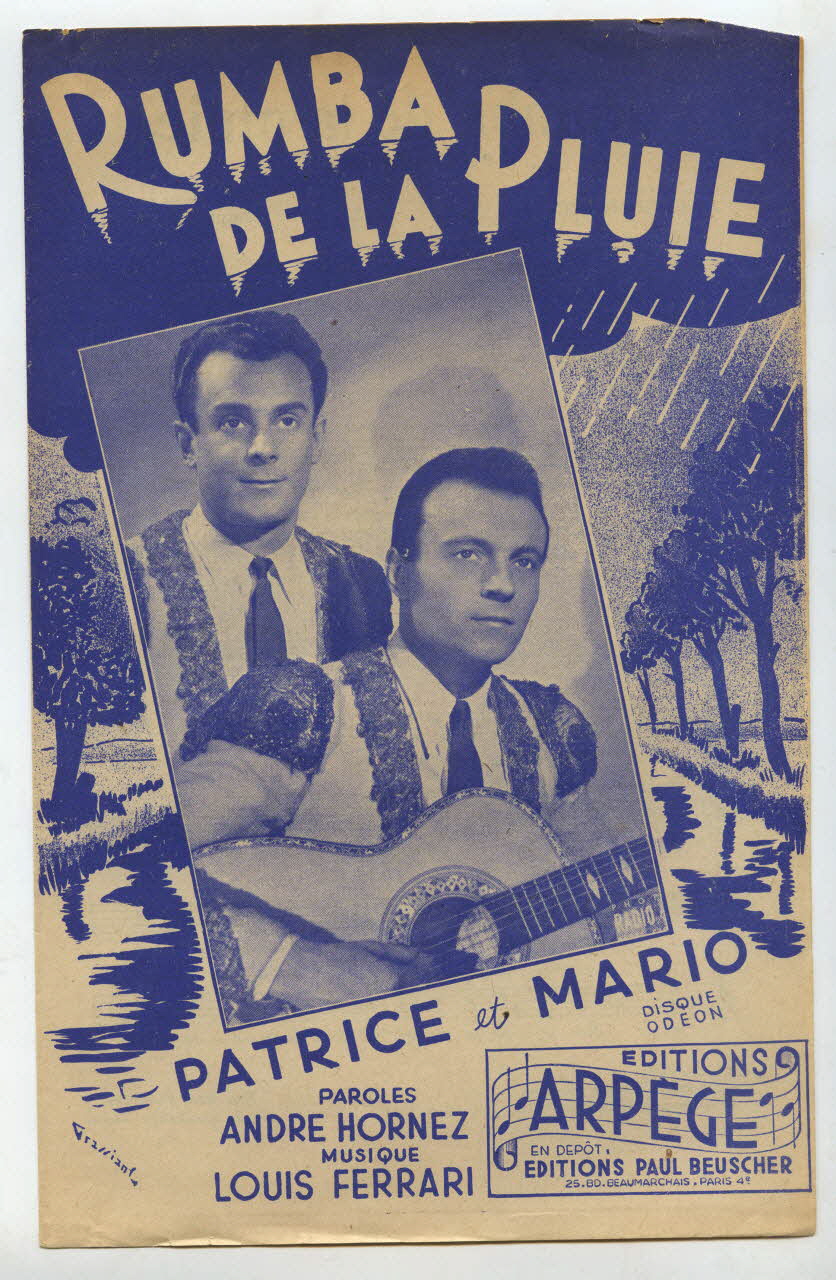 Louis Ferrari ; André Hornez ; Patrice Et Mario ; Michel Dillard ; Arpège; chanson petit format Île-de-France, France 1948 1969.88.186 Photo