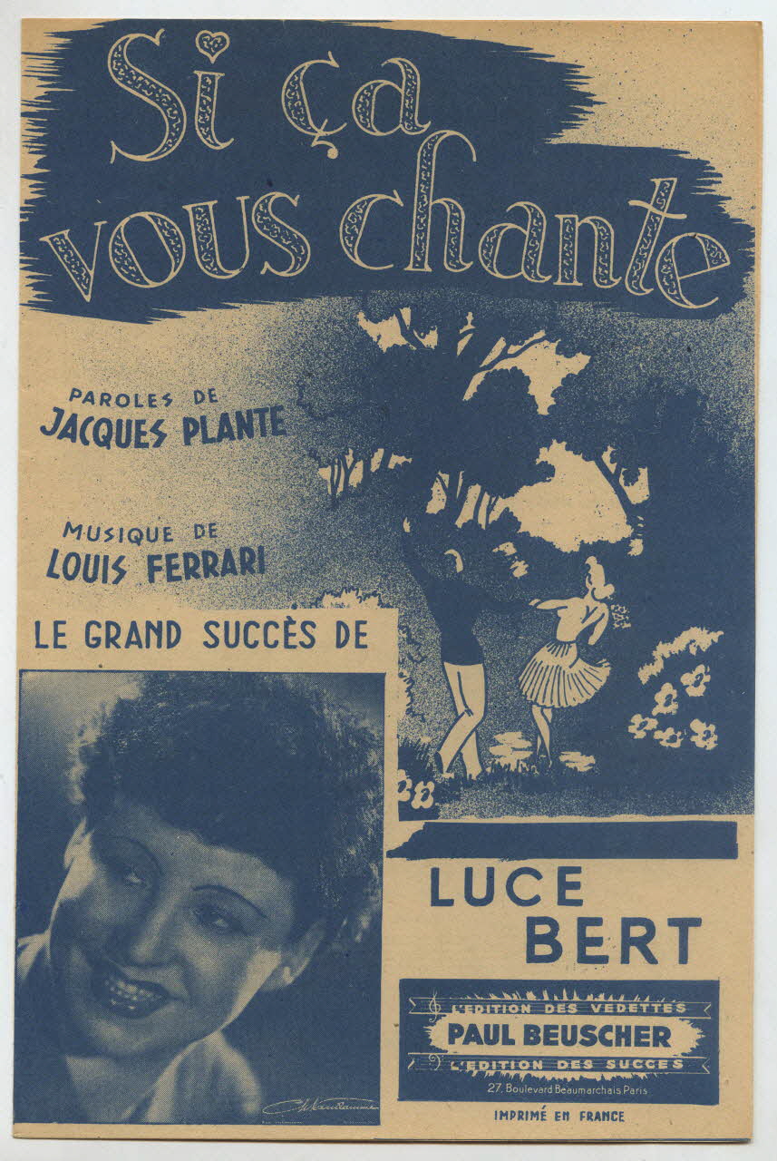 chanson petit format 1969.88.190 Photo