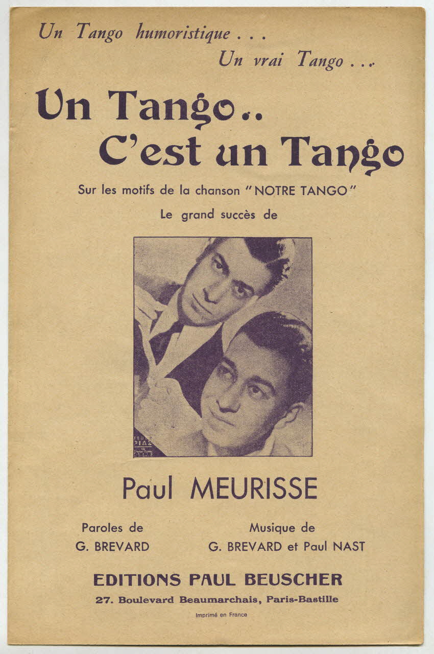 chanson petit format 1969.88.197 Photo