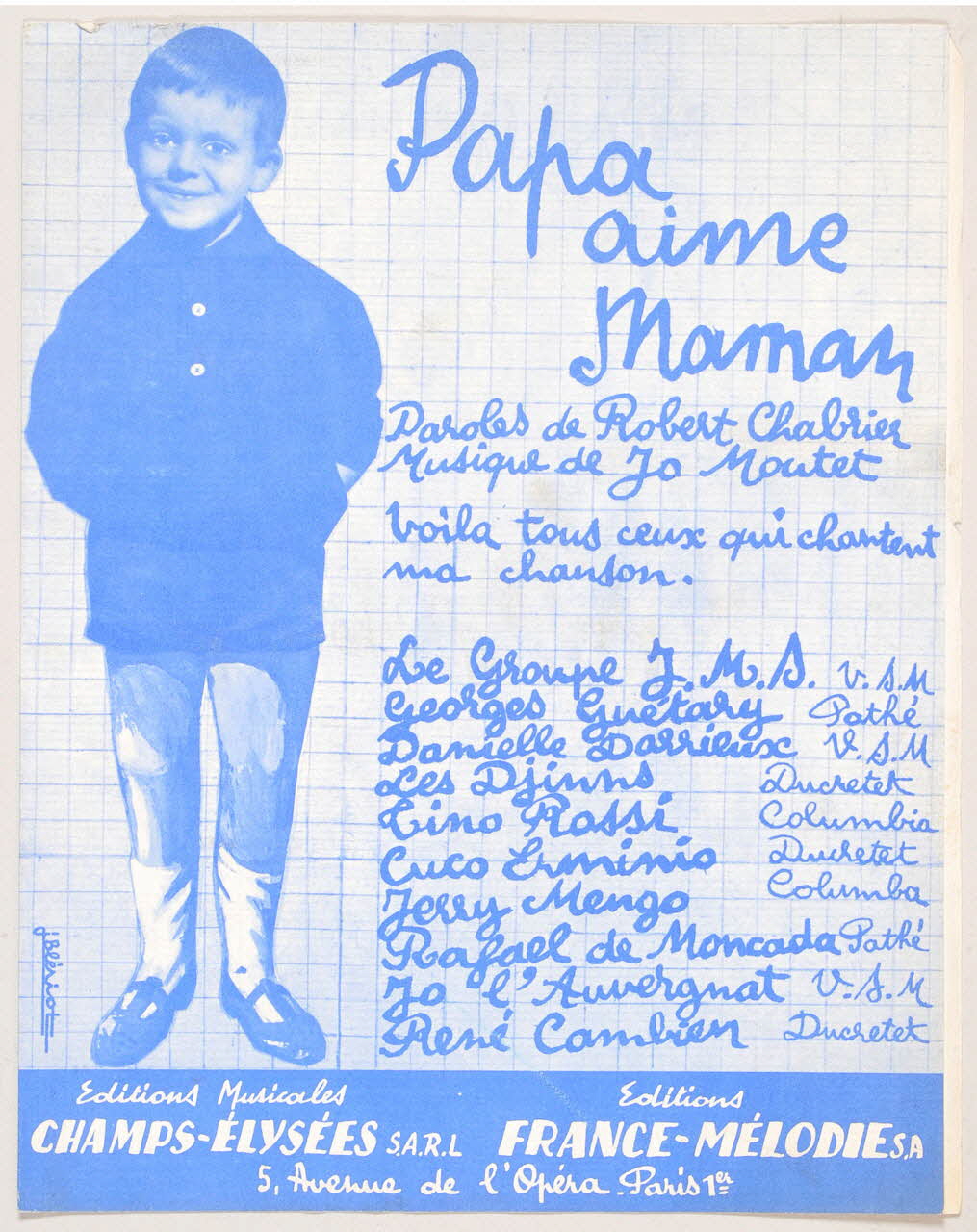 partition de musique Papa aime maman 1969.88.255 Photo