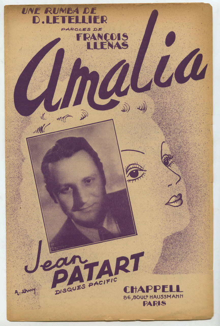 Désiré Letellier ; François Llenas ; R Erny ; Jean Patart ; Michel Dillard ; Chappell; chanson petit format Île-de-France, France 1947 1969.88.268 Photo