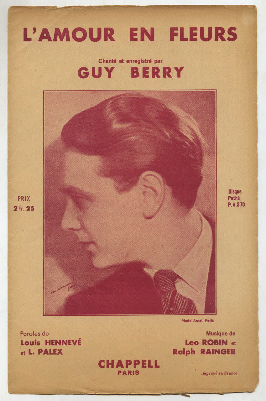 chanson petit format 1969.88.273 Photo