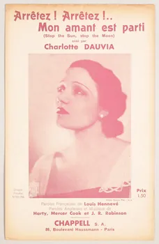 Harty ; Louis Hennevé ; Mercer Cook ; J. Russel Robinson ; Charlotte Dauvia ; Chappell S.A.; chanson petit format 1932 1969.88.293  Photo