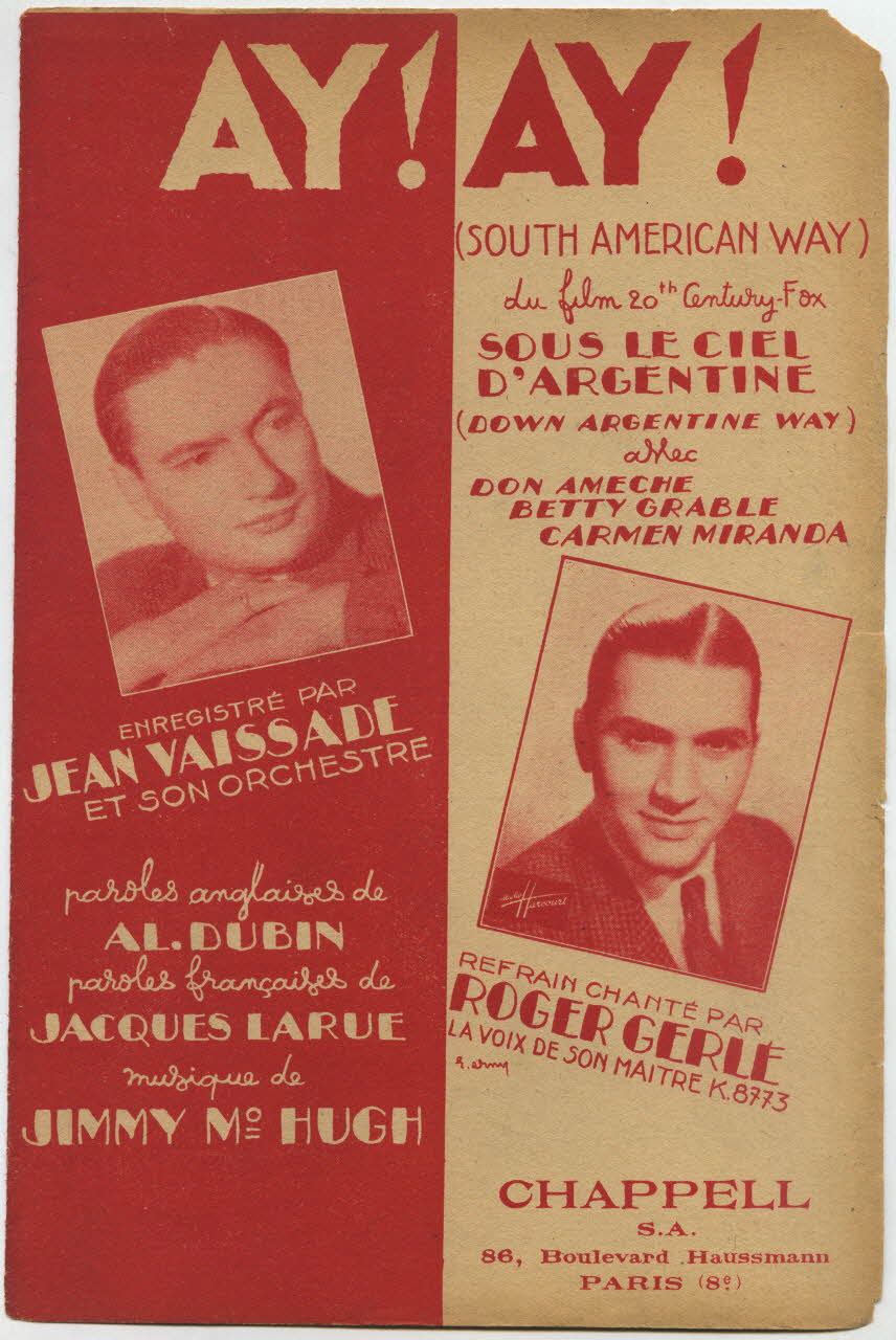 chanson petit format 1969.88.312 Photo