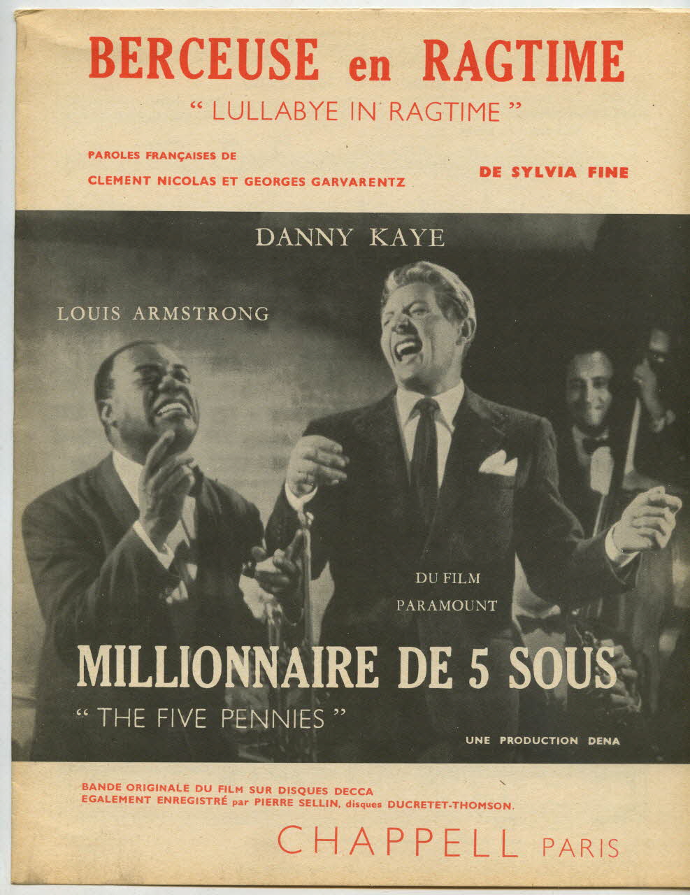 partition de musique Berceuse en ragtime 1969.88.327 Photo