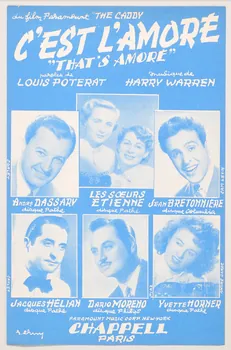 Jack Brooks ; Louis Poterat ; Chappell S.A.; chanson petit format 1953 1969.88.360 Photo