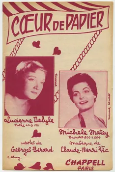 Claude-Henri Vic ; Georges Bérard ; Lucienne Delyle ; Michèle Matey ; Dillard Et Cie ; R Erny ; Chappell S.A.; chanson petit format Île-de-France, France 1956 1969.88.395  Photo