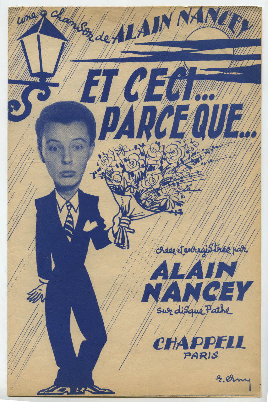P Vetheuil ; Alain Nancey ; Dillard Et Cie ; Chappell; chanson petit format Île-de-France, France 1954 1969.88.439 Photo