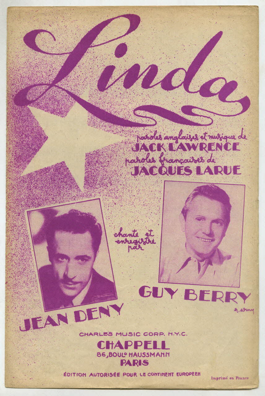 chanson petit format 1969.88.514 Photo