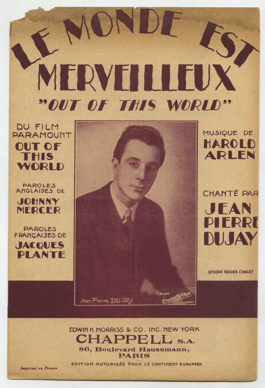 chanson petit format 1969.88.557 Photo