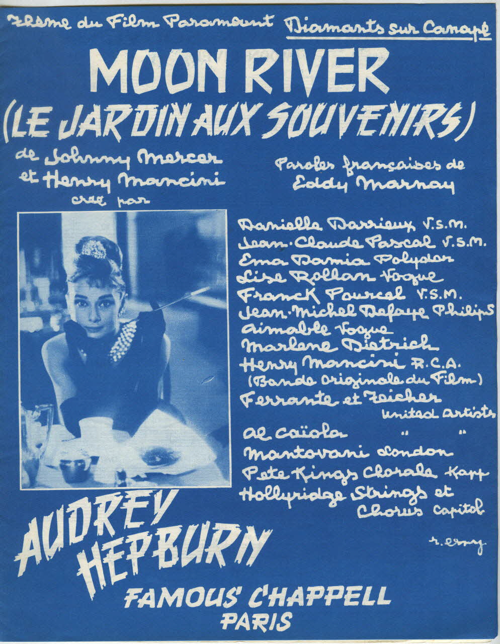 partition de musique Moon River 1969.88.564 Photo