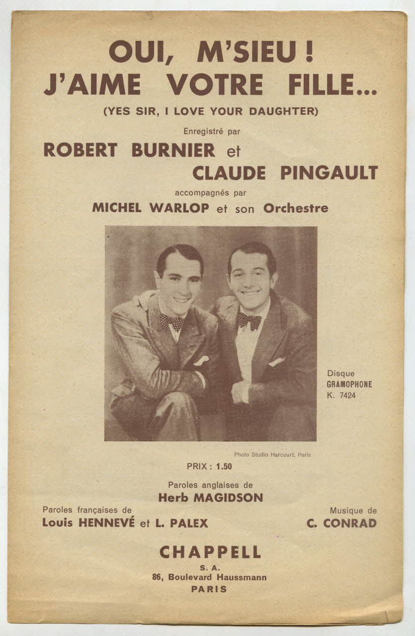 chanson petit format 1969.88.595 Photo