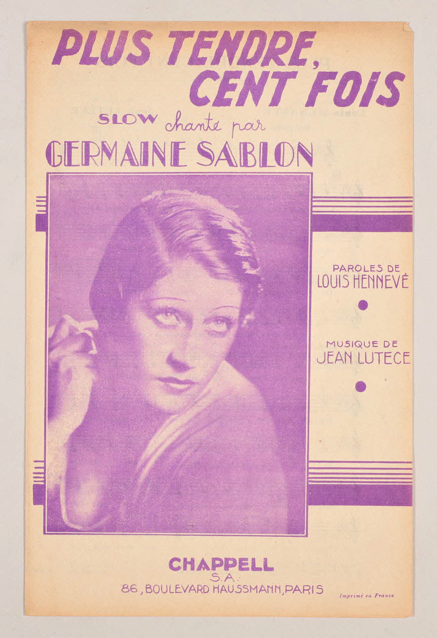 chanson petit format 1969.88.615 Photo