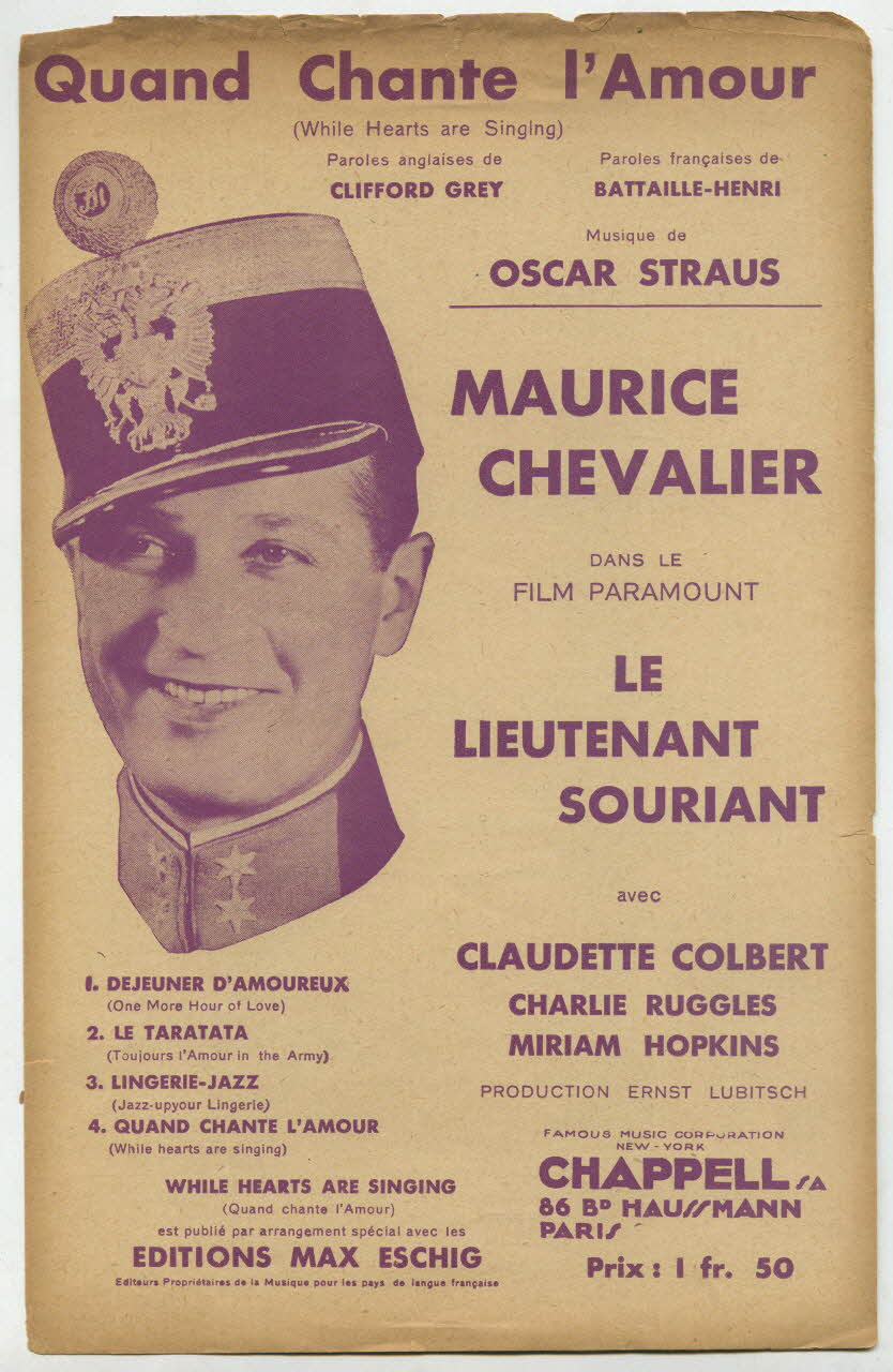 chanson petit format 1969.88.633 Photo