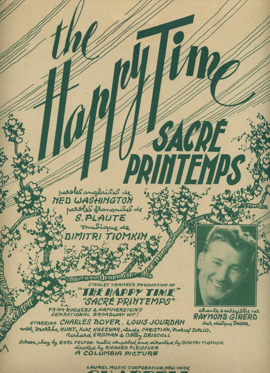 partition de musique The Happy Time (Sacré printemps) 1969.88.651 Photo