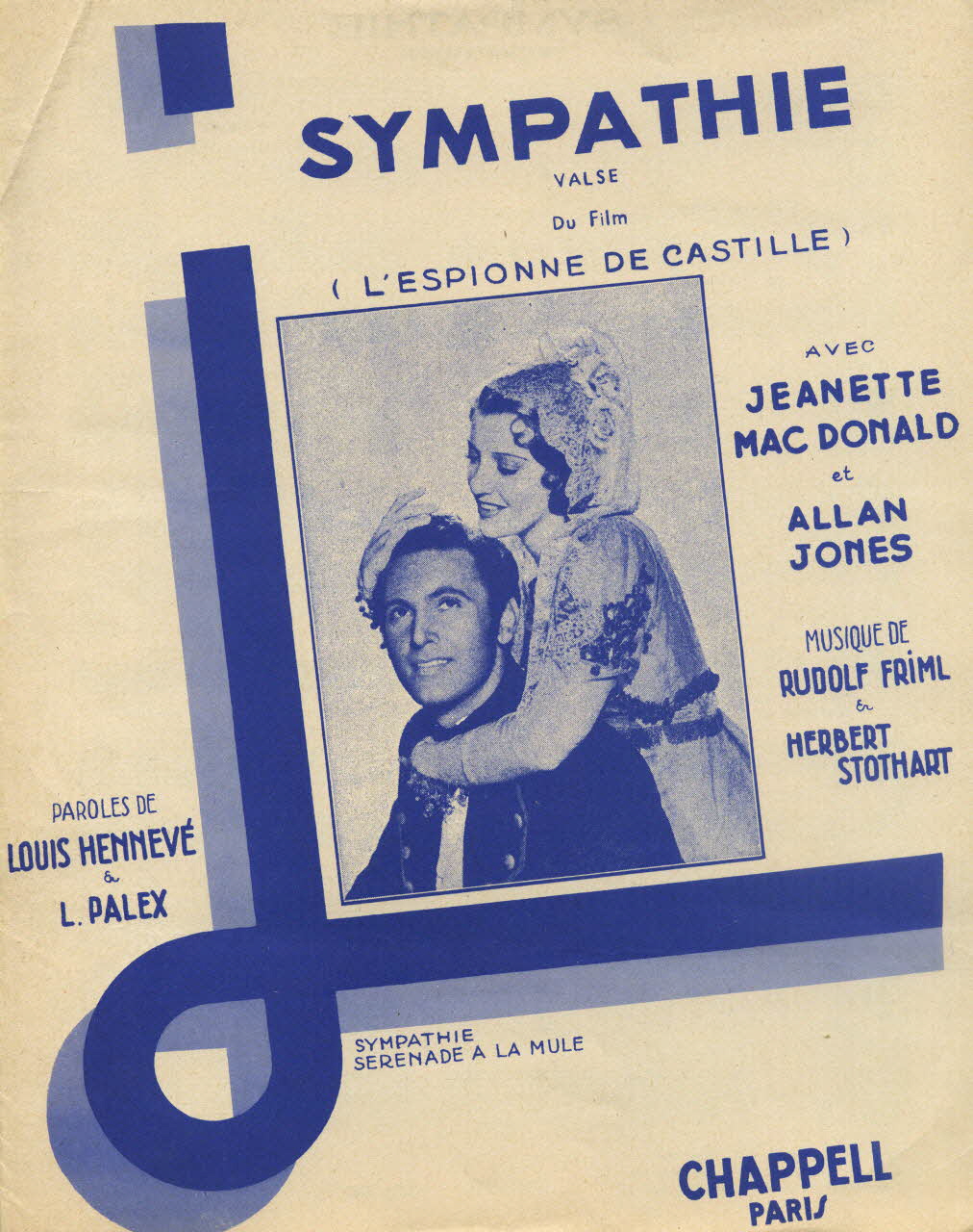 partition de musique Sympathie 1969.88.668 Photo