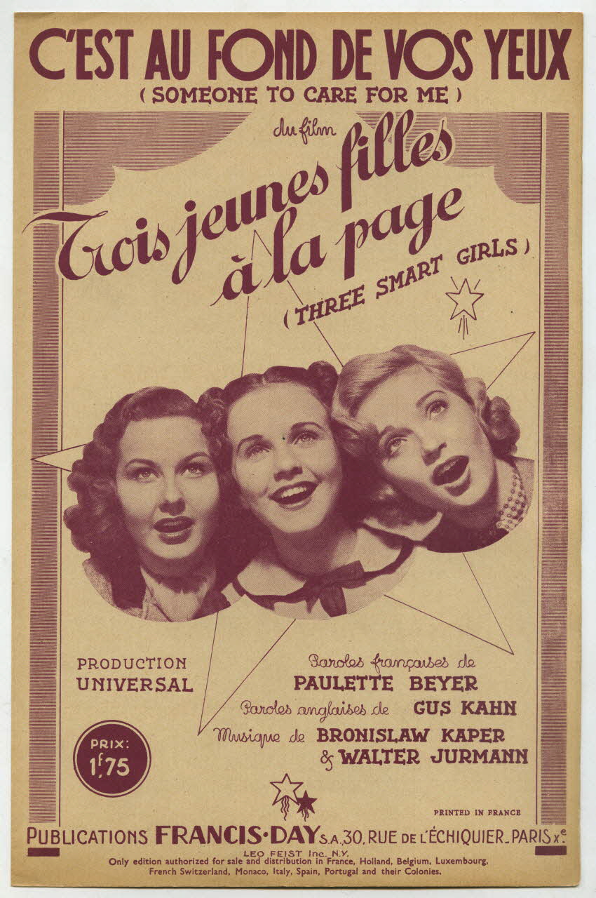 chanson petit format 1969.88.749 Photo