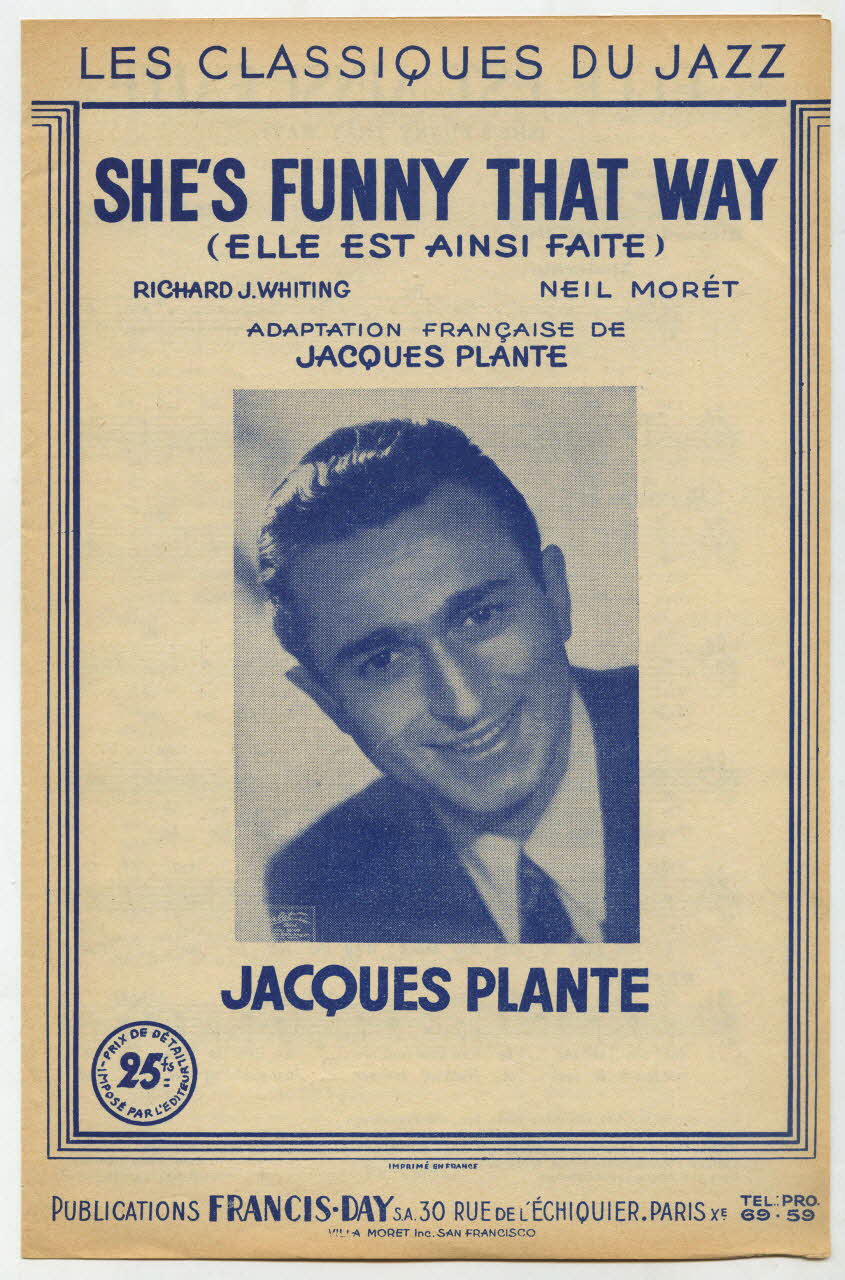 Richard A. Whiting ; Jacques Plante ; Neil Morét ; Laroche, (S.A.); ; Publications Francis Day (S.A); chanson petit format Île-de-France, France 1928 1969.88.799 Photo