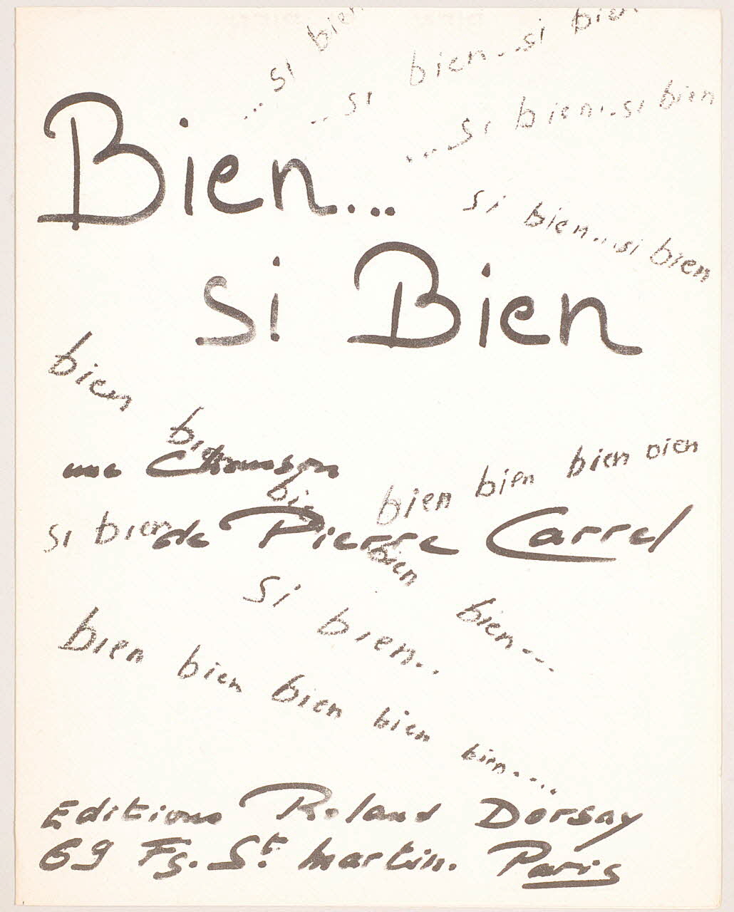 partition de musique Bien... Si bien 1969.88.850 Photo